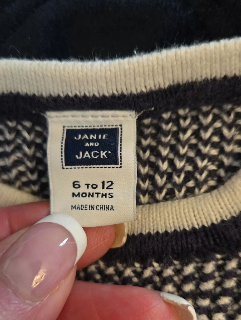 Janie and Jack Vintage Inspired Sweater Knit One-Piece Romper